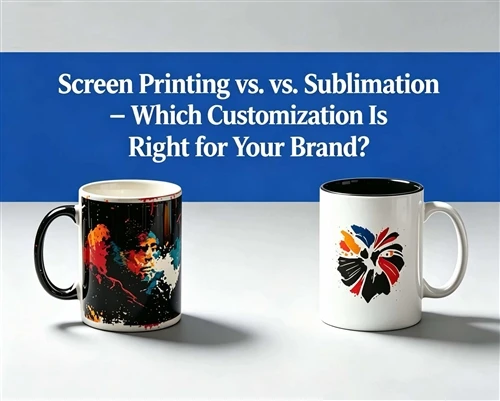 Sietspiede vs. Sublimācija — kura pielāgošana ir piemērota jūsu zīmolam?